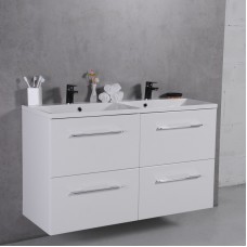 ТУМБА С УМЫВАЛЬНИКОМ 120 СМ FANCY MARBLE CUBA, БЕЛЫЙ
